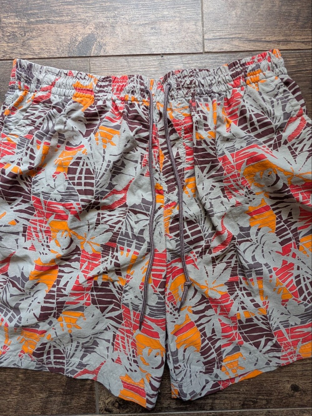 Columbia Omni-Shield Lined Tropical Print Swim Trunks 7" Inseam Mens XL